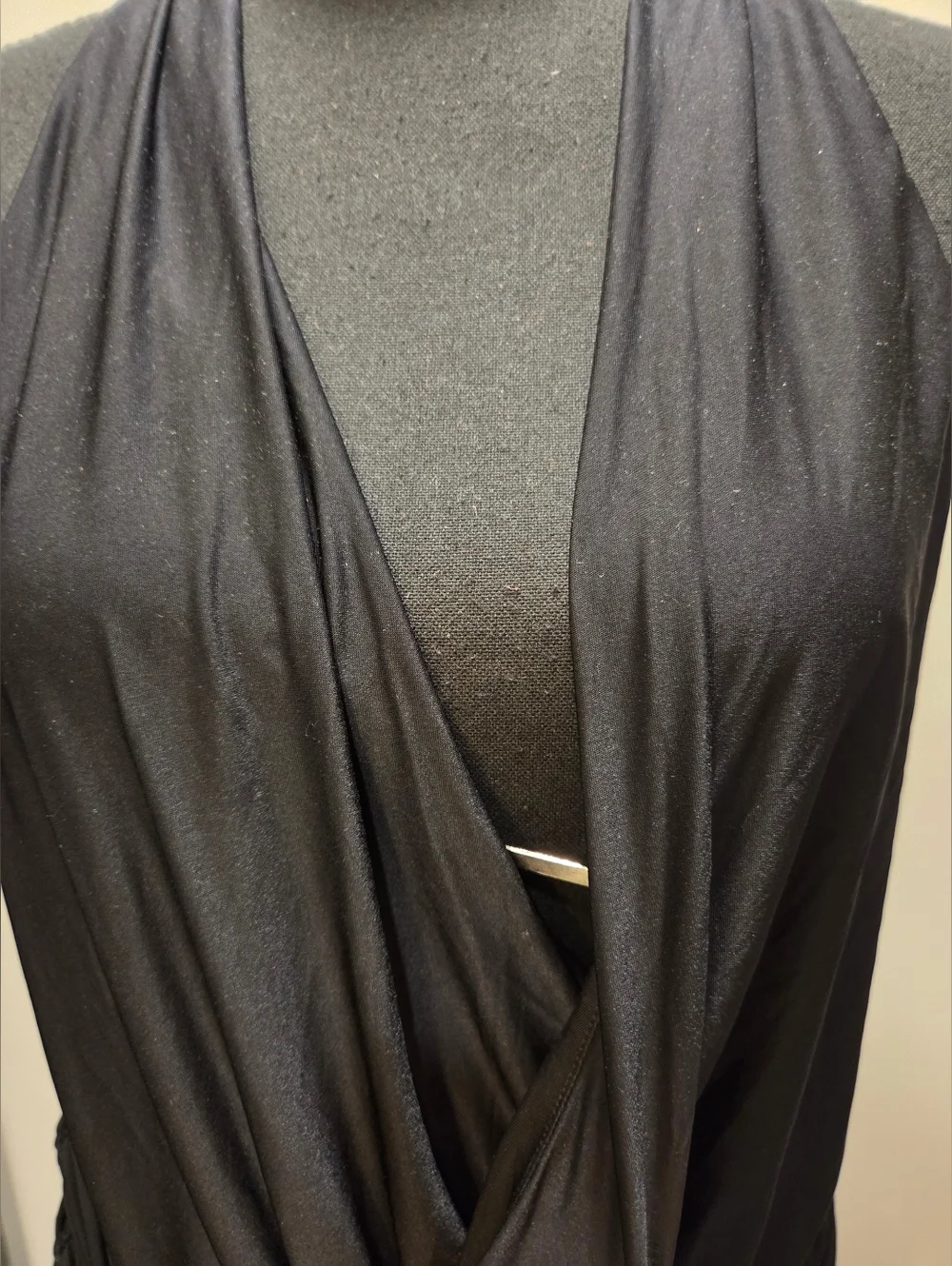 Abercrombie & Fitch Black Knot-Front Maxi Dress Halter NWT Sz M